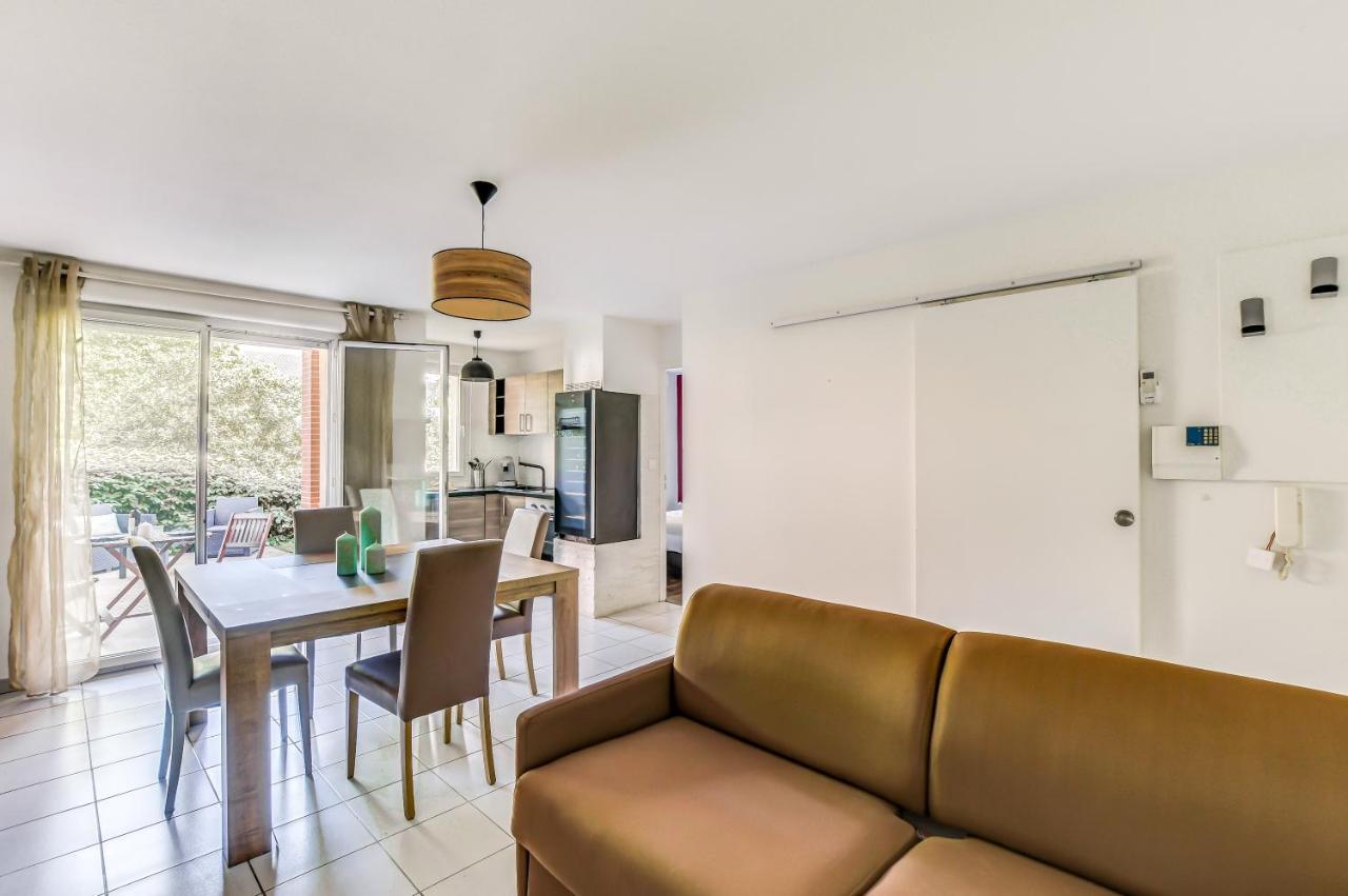 T2 Jardinet Avec Piscine, Parking Et Tennis Toulouse Ngoại thất bức ảnh