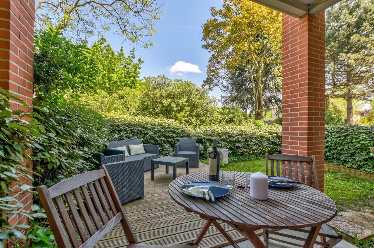 T2 Jardinet Avec Piscine, Parking Et Tennis Toulouse Ngoại thất bức ảnh